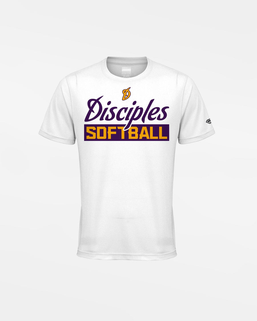 Diamond Pride Kids Basic Functional T-Shirt "Munich-Haar Disciples", Primary Logo Softball, weiss-DIAMOND PRIDE