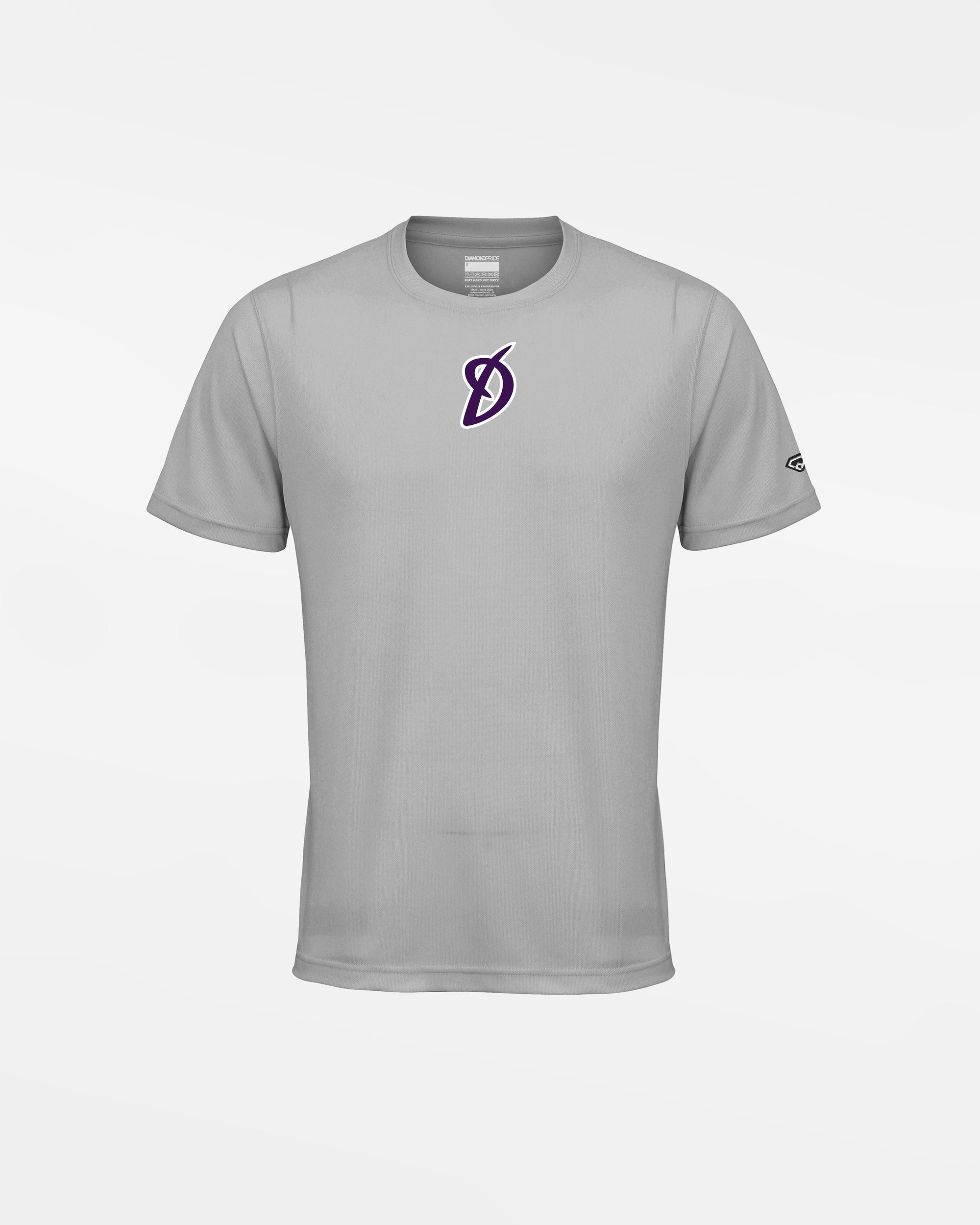 Diamond Pride Kids Basic Functional T-Shirt "Munich-Haar Disciples", grau-DIAMOND PRIDE