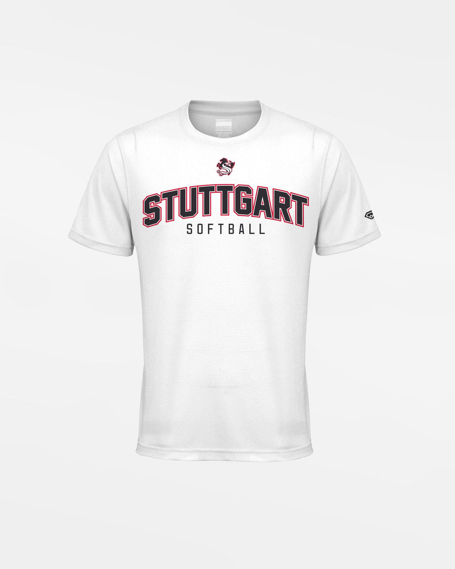 Diamond Pride Kids Basic Functional T-Shirt "Stuttgart Reds", City Softball, weiss-DIAMOND PRIDE