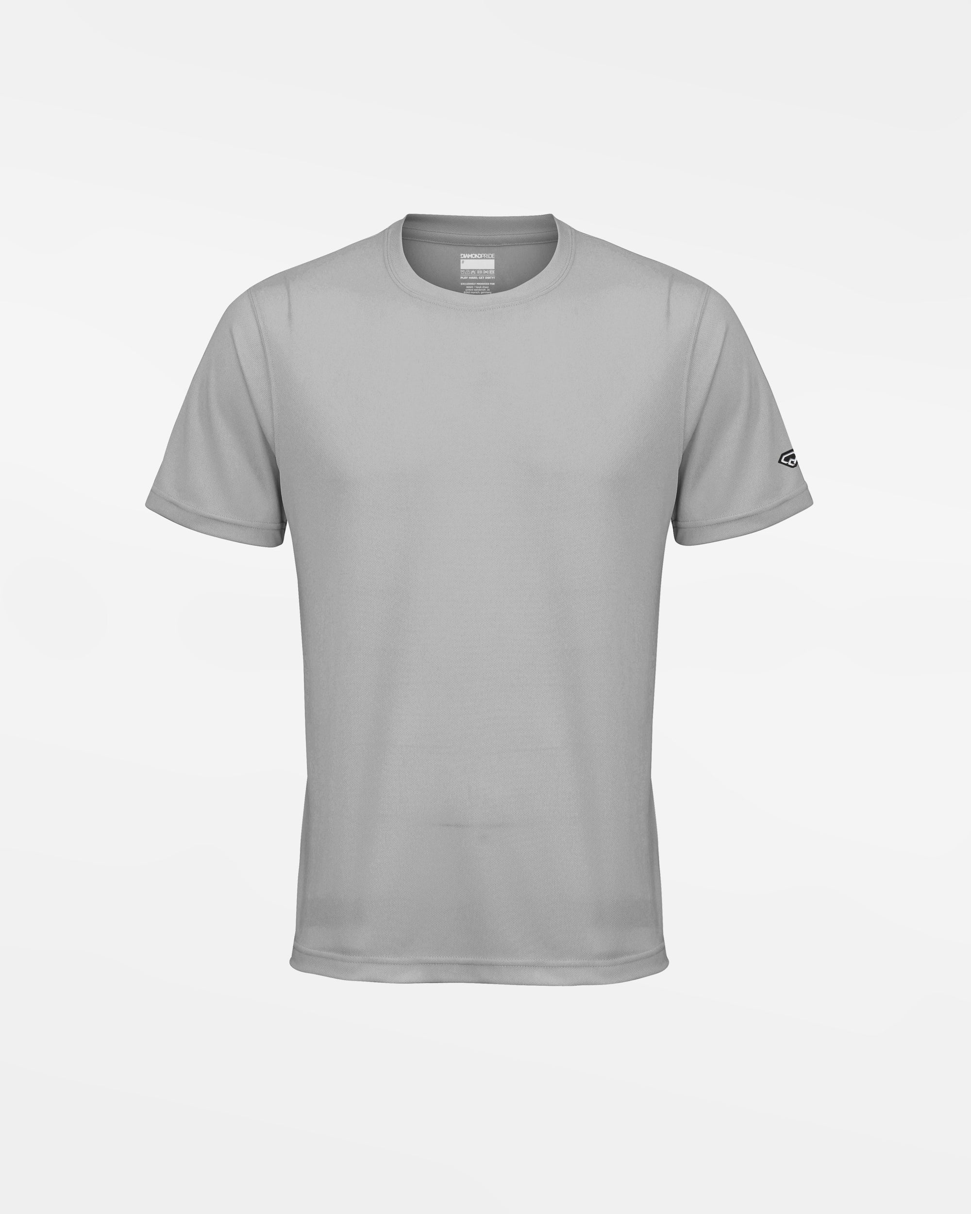 Diamond Pride Kids Basic Functional T-Shirt, grau-DIAMOND PRIDE