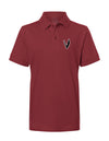 Diamond Pride Kids Premium Polo-Shirt "Wesseling Vermins", maroon-rot-DIAMOND PRIDE