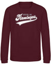 Diamond Pride Kids Premium Sweater, "Berlin Flamingos", Berlin Flamingos, burgundy-DIAMOND PRIDE