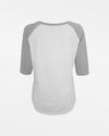 Diamond Pride Ladies 3/4 Contrast Raglan T-Shirt, weiss-heather grau-DIAMOND PRIDE