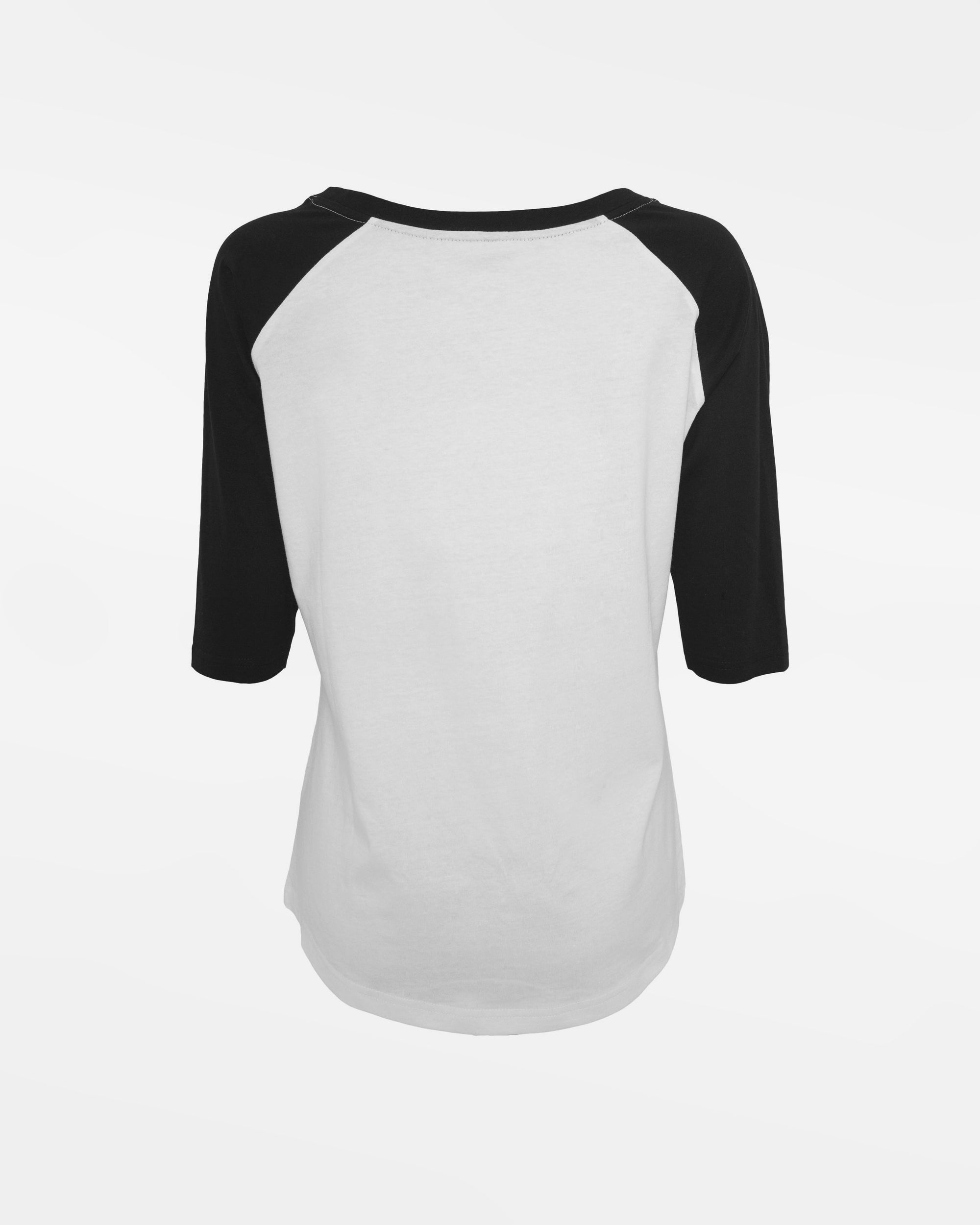 Diamond Pride Ladies 3/4 Contrast Raglan T-Shirt, weiss-schwarz-DIAMOND PRIDE