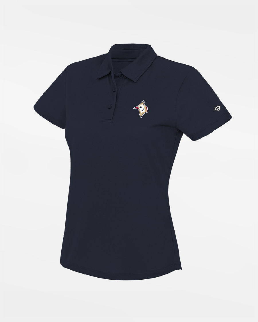 Diamond Pride Ladies Basic Functional Polo-Shirt "Berlin Skylarks", Bird, navy blau-DIAMOND PRIDE