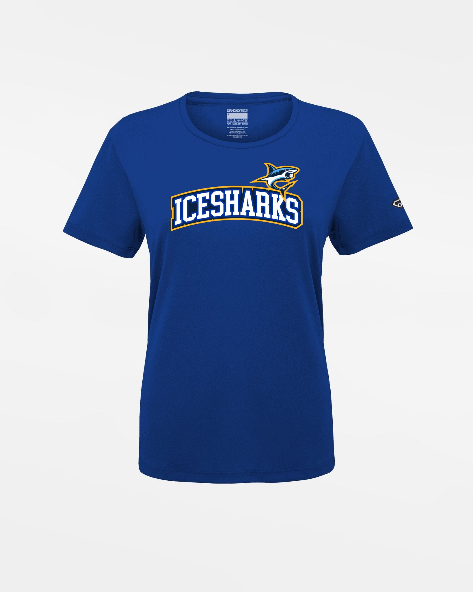 Diamond Pride Ladies Basic Functional T-Shirt "Altdorf Icesharks", Icesharks, royal blau-DIAMOND PRIDE