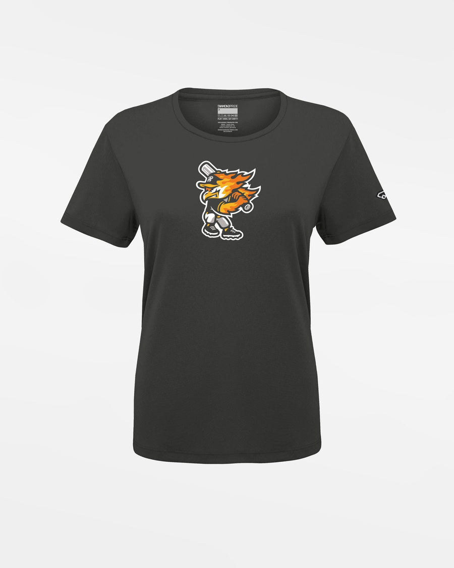 Diamond Pride Ladies Basic Functional T-Shirt "Attnang Athletics", Bird, dunkelgrau-DIAMOND PRIDE