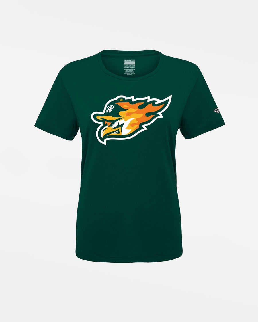 Diamond Pride Ladies Basic Functional T-Shirt "Attnang Athletics", Head, dunkelgrün-DIAMOND PRIDE