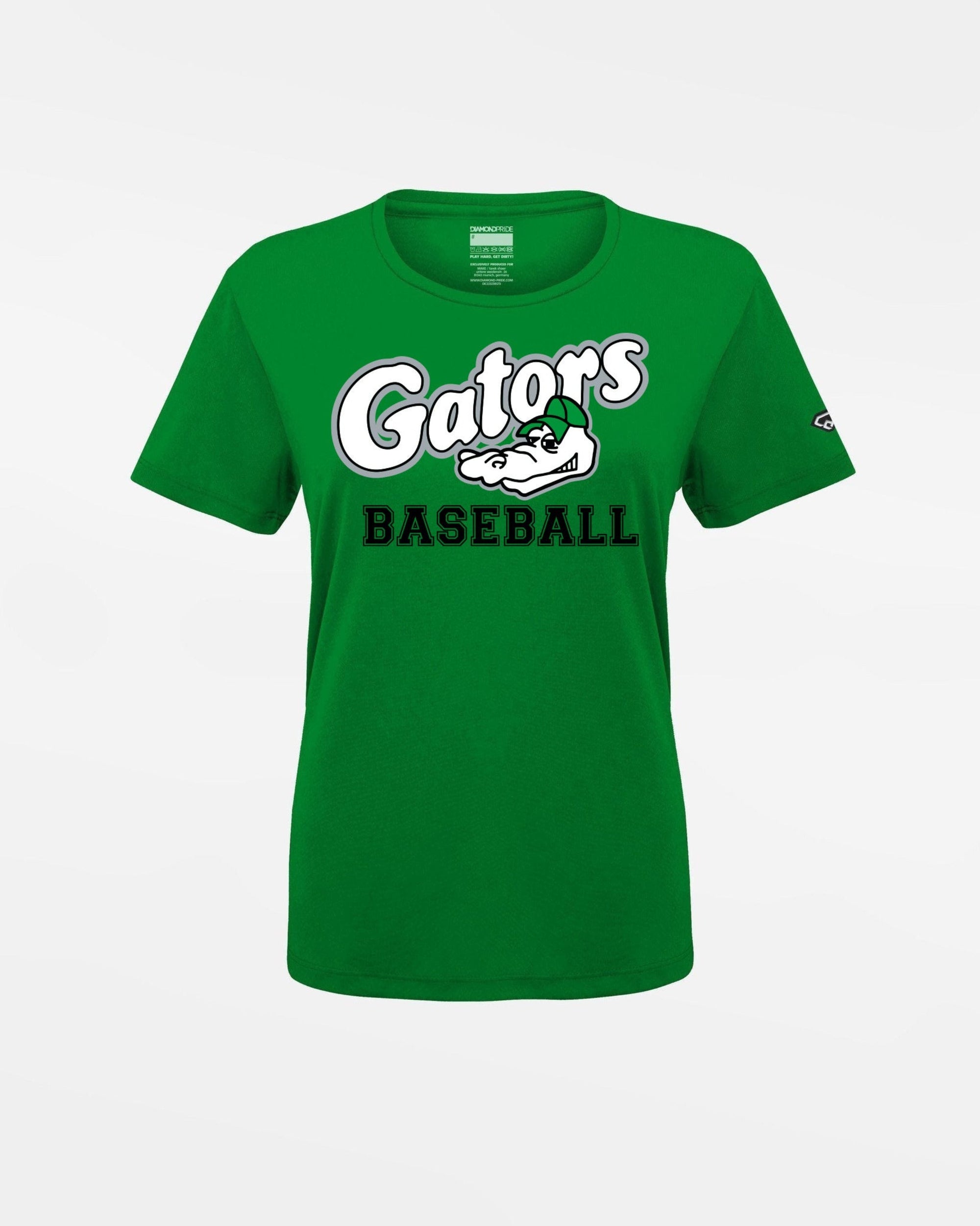 Diamond Pride Ladies Basic Functional T-Shirt "Augsburg Gators", Baseball, kelly-grün-DIAMOND PRIDE