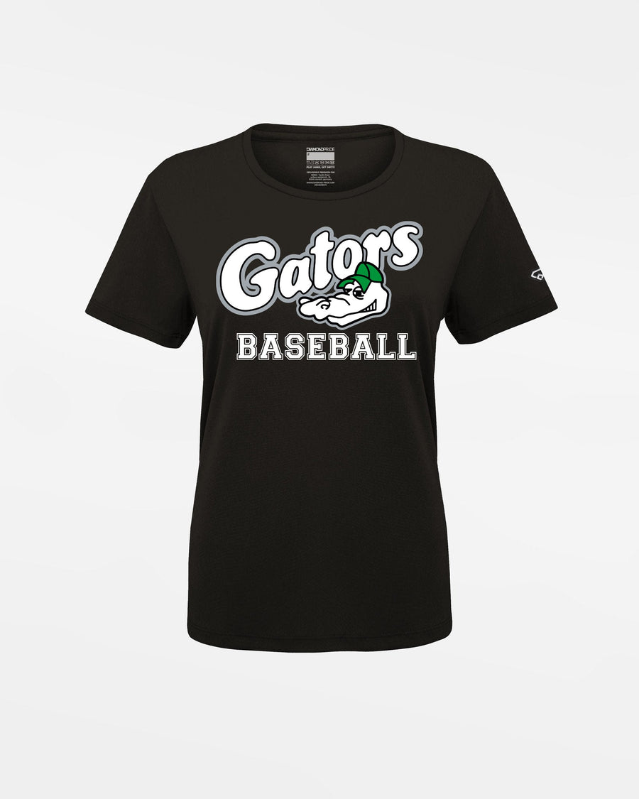 Diamond Pride Ladies Basic Functional T-Shirt "Augsburg Gators", Baseball, schwarz-DIAMOND PRIDE