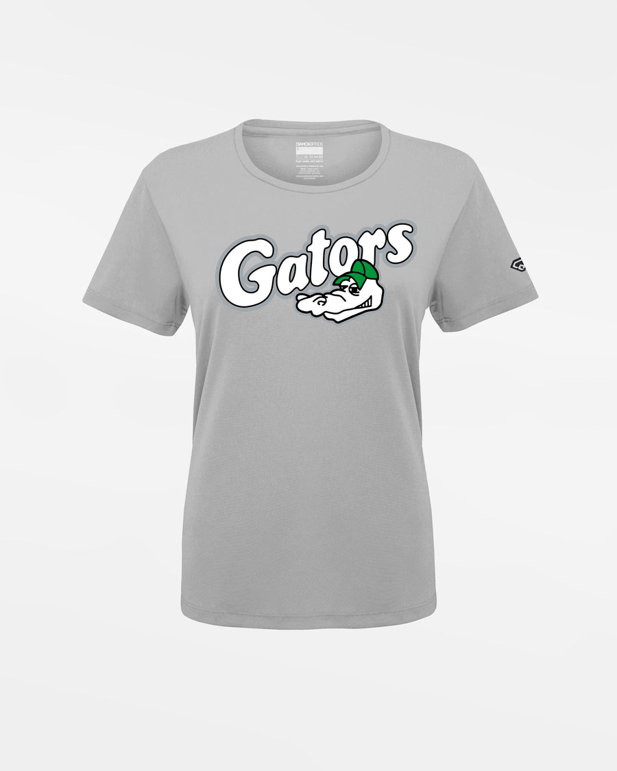 Diamond Pride Ladies Basic Functional T-Shirt "Augsburg Gators", Gators & Head, grau-DIAMOND PRIDE