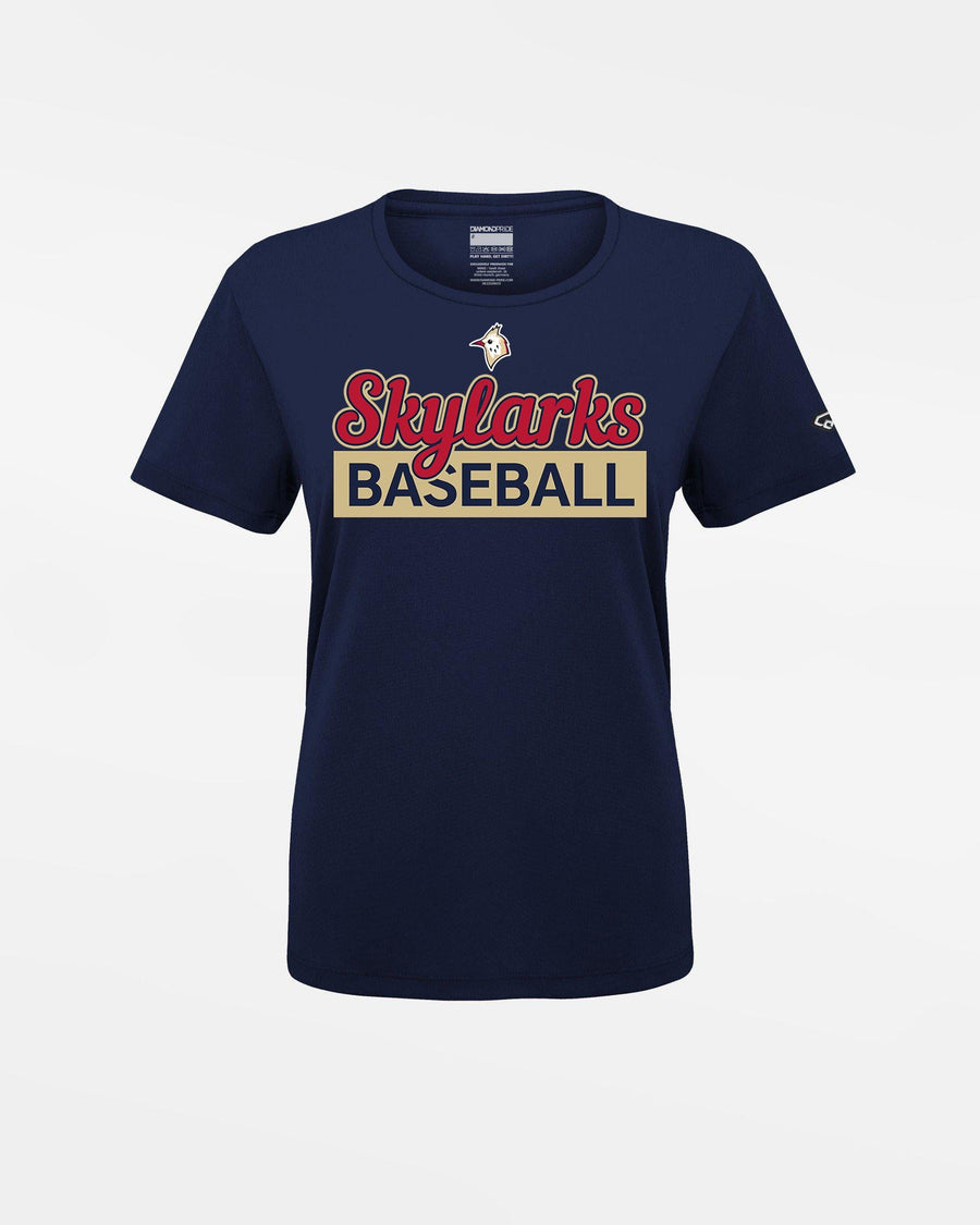 Diamond Pride Ladies Basic Functional T-Shirt "Berlin Skylarks", Baseball, navy blau-DIAMOND PRIDE