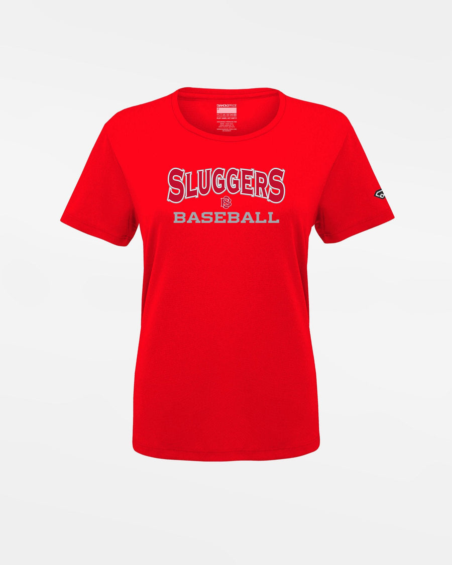 Diamond Pride Ladies Basic Functional T-Shirt, "Berlin Sluggers", Baseball, rot-DIAMOND PRIDE