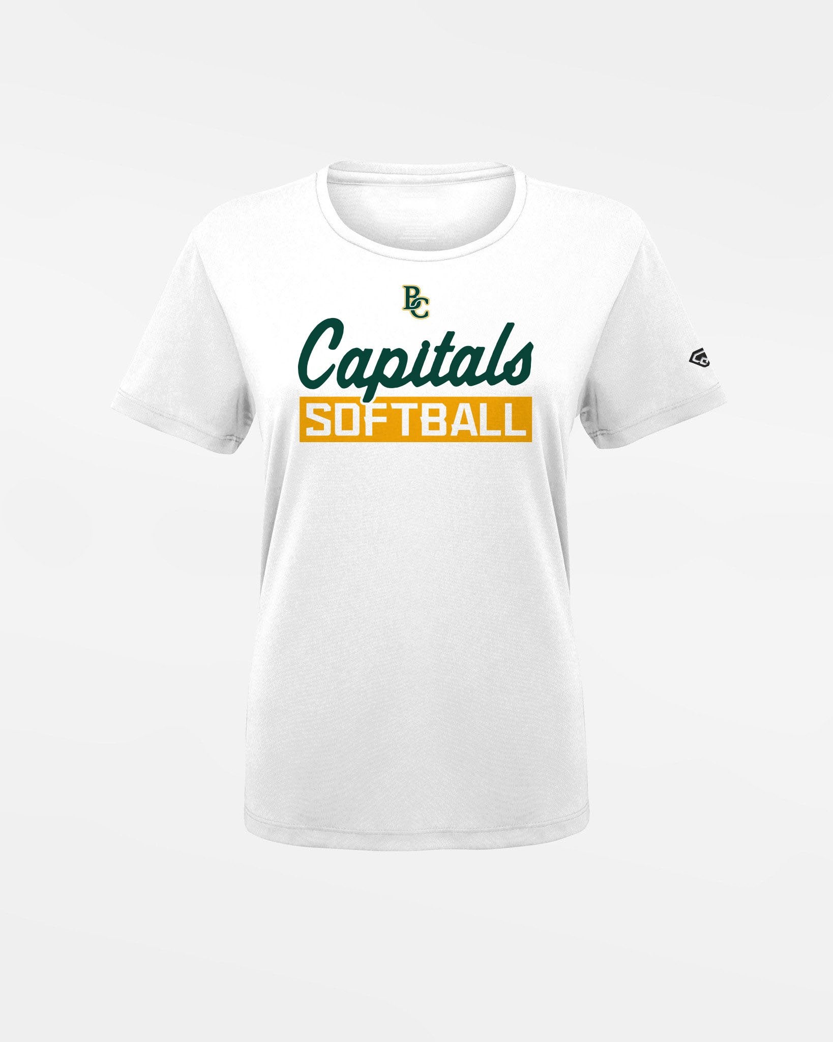 Diamond Pride Ladies Basic Functional T-Shirt "Bonn Capitals", Softball, weiss-DIAMOND PRIDE