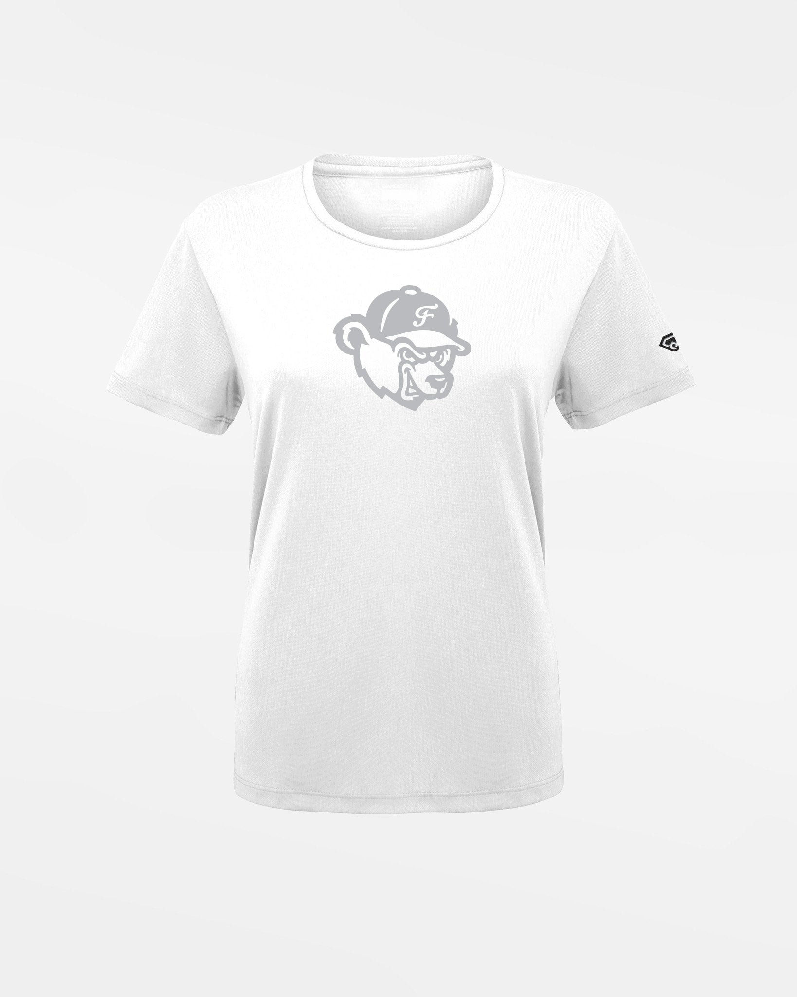 Diamond Pride Ladies Basic Functional T-Shirt "Freising Grizzlies", Bear, weiss-DIAMOND PRIDE