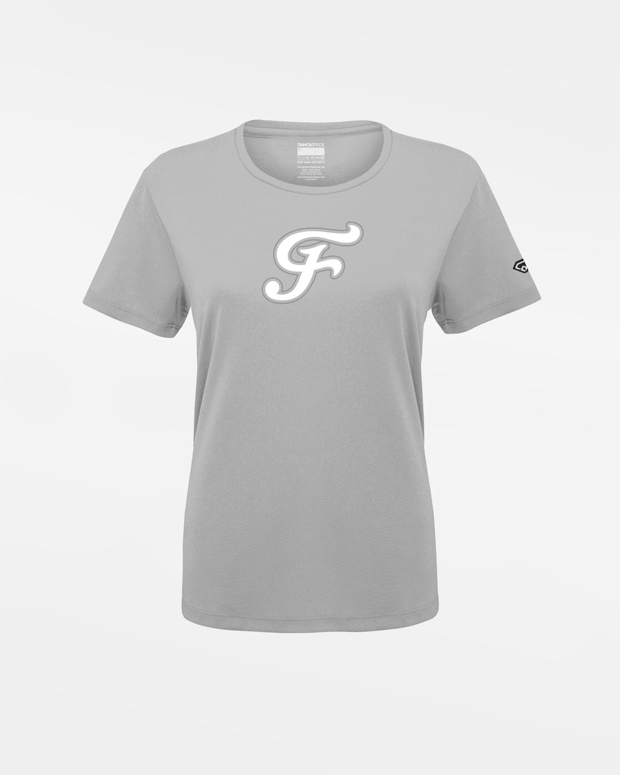 Diamond Pride Ladies Basic Functional T-Shirt "Freising Grizzlies", F, grau-DIAMOND PRIDE