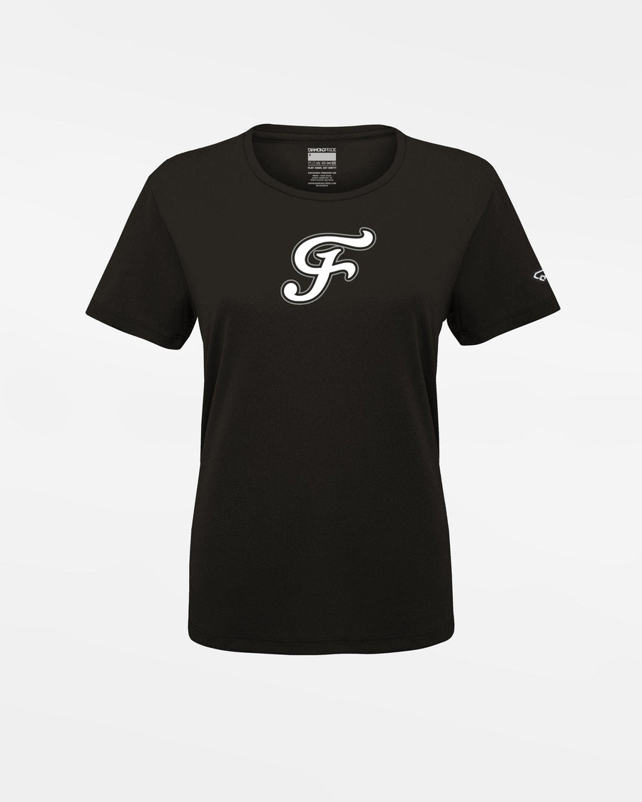 Diamond Pride Ladies Basic Functional T-Shirt "Freising Grizzlies", F, schwarz-DIAMOND PRIDE