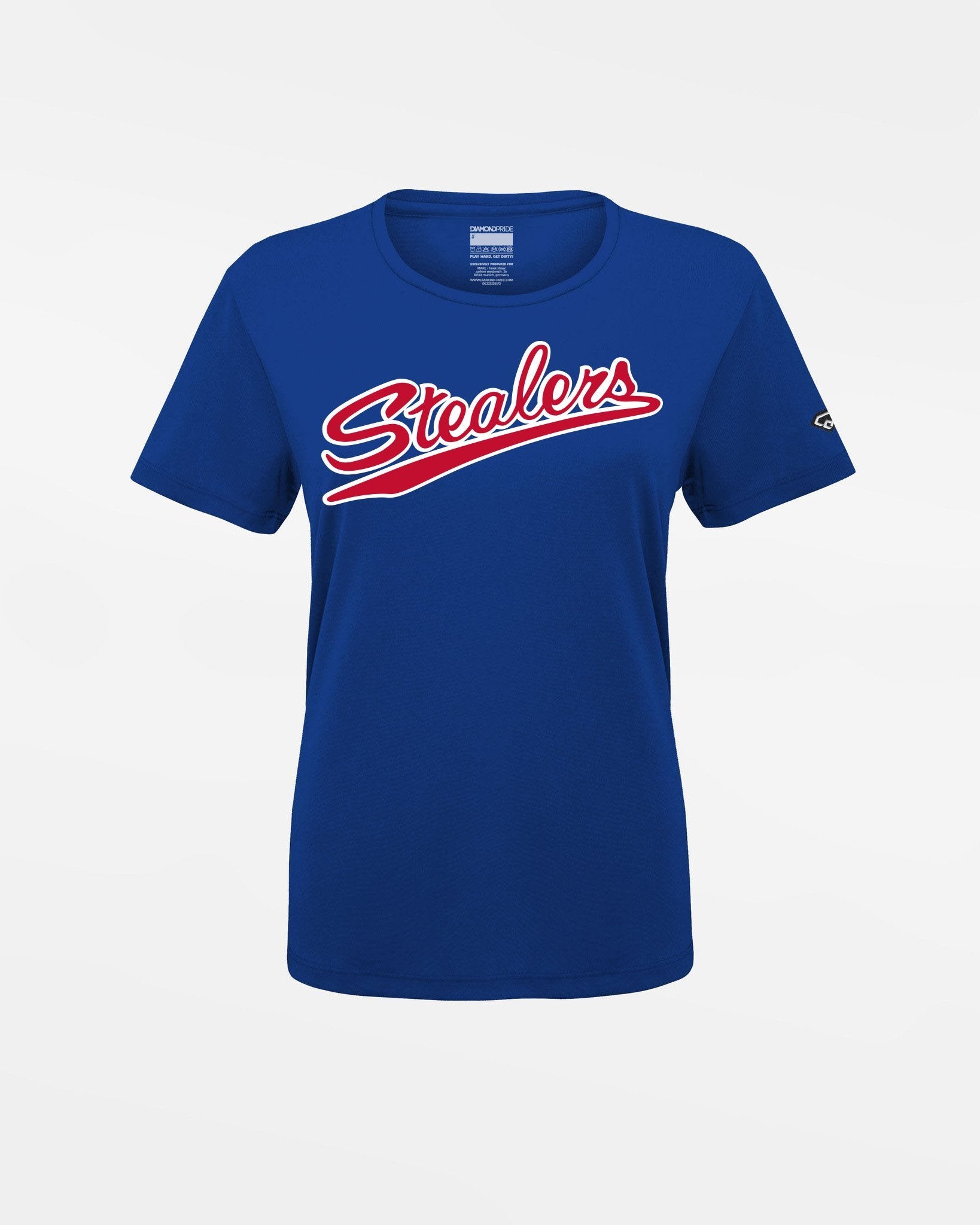 Diamond Pride Ladies Basic Functional T-Shirt "Hamburg Stealers", Script, royal-blau-DIAMOND PRIDE