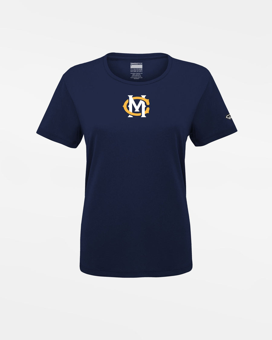 Diamond Pride Ladies Basic Functional T-Shirt "Munich Caribes", MC, navy blau-DIAMOND PRIDE