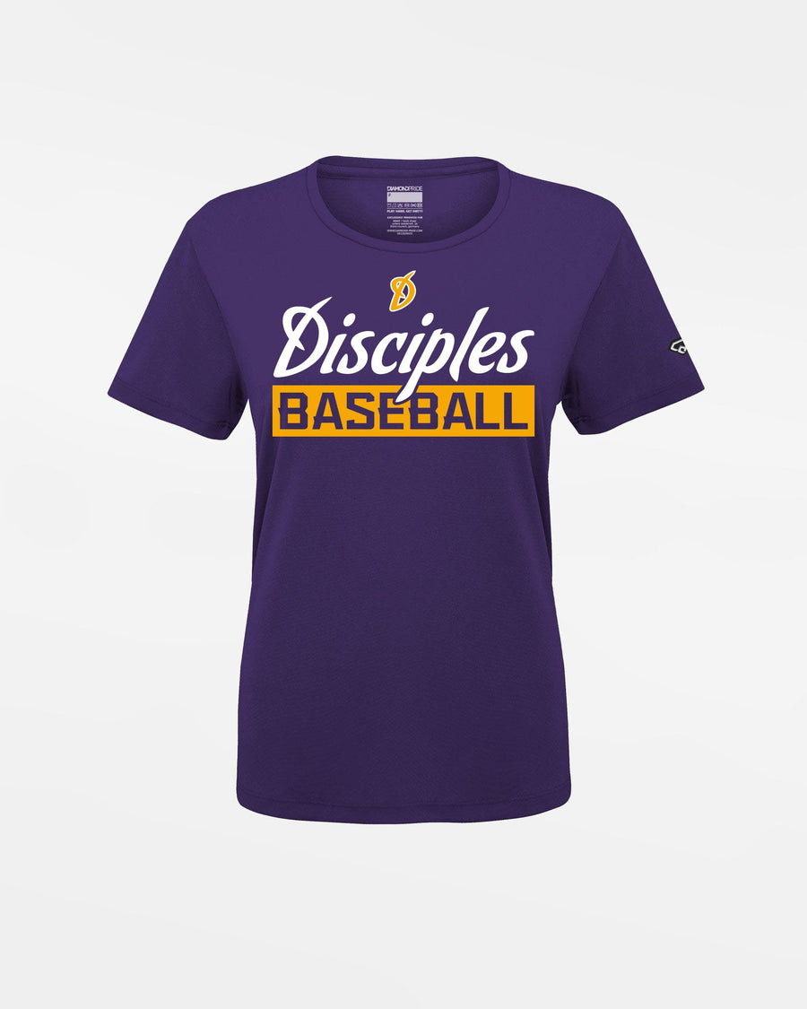 Diamond Pride Ladies Basic Functional T-Shirt "Munich-Haar Disciples", Baseball, purple-DIAMOND PRIDE