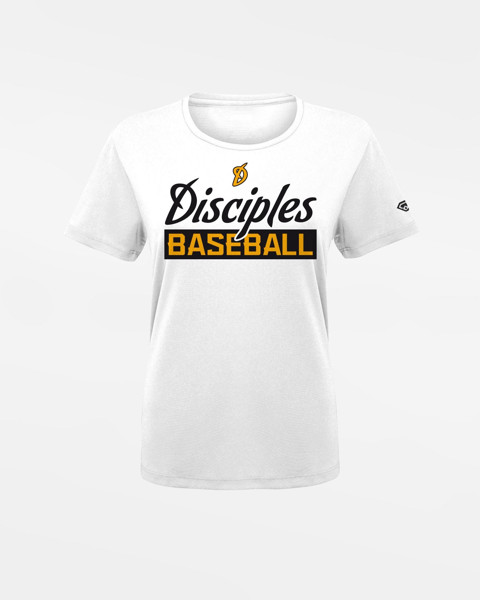Diamond Pride Ladies Basic Functional T-Shirt "Munich-Haar Disciples", Baseball, weiss-DIAMOND PRIDE