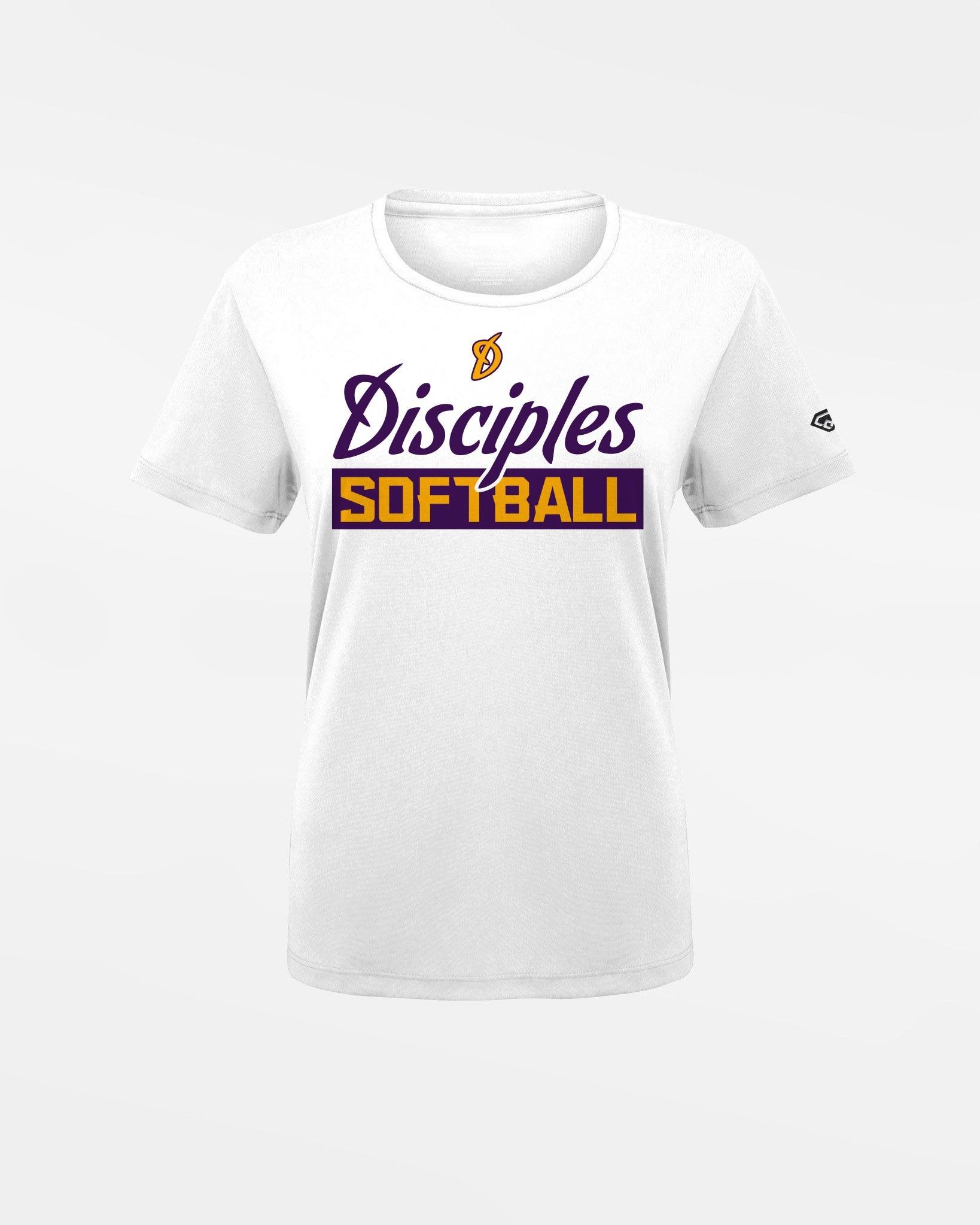 Diamond Pride Ladies Basic Functional T-Shirt "Munich-Haar Disciples", Softball Script, weiss-DIAMOND PRIDE
