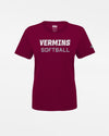 Diamond Pride Ladies Basic Functional T-Shirt "Wesseling Vermins", Softball, maroon-rot-DIAMOND PRIDE