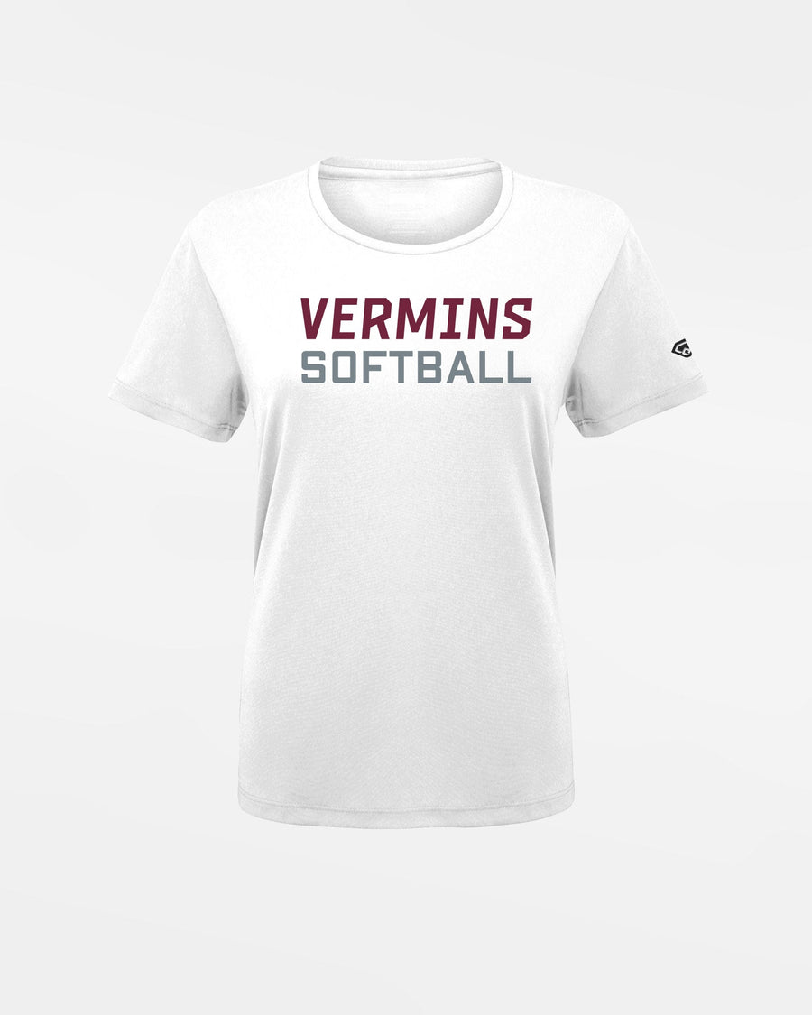 Diamond Pride Ladies Basic Functional T-Shirt "Wesseling Vermins", Softball, weiss-DIAMOND PRIDE