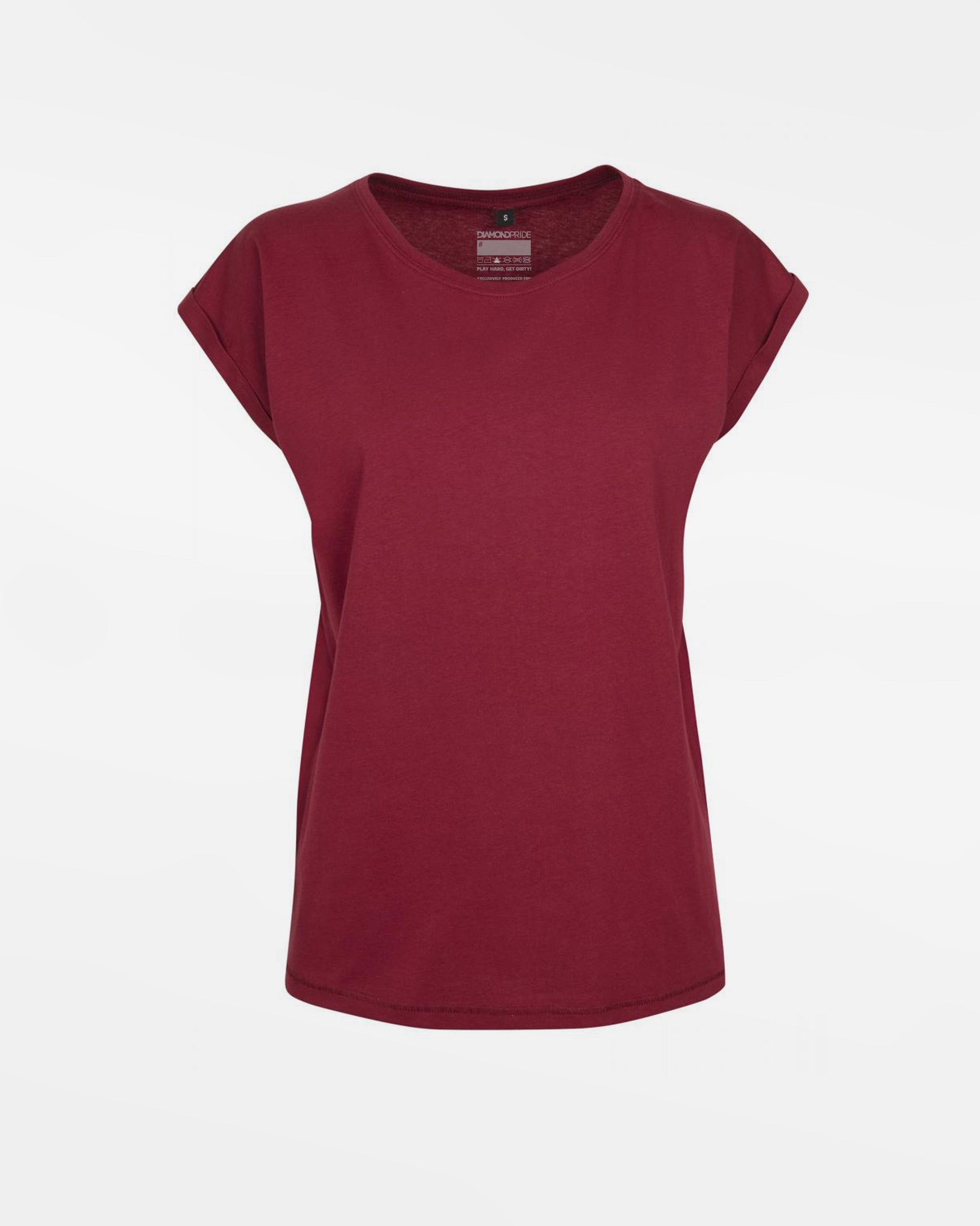 Diamond Pride Ladies Flowy T-Shirt, weinrot-DIAMOND PRIDE