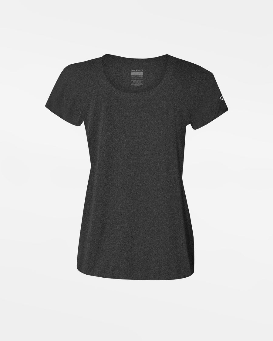 Diamond Pride Ladies Light-Performance T-Shirt, heather dunkelgrau-DIAMOND PRIDE