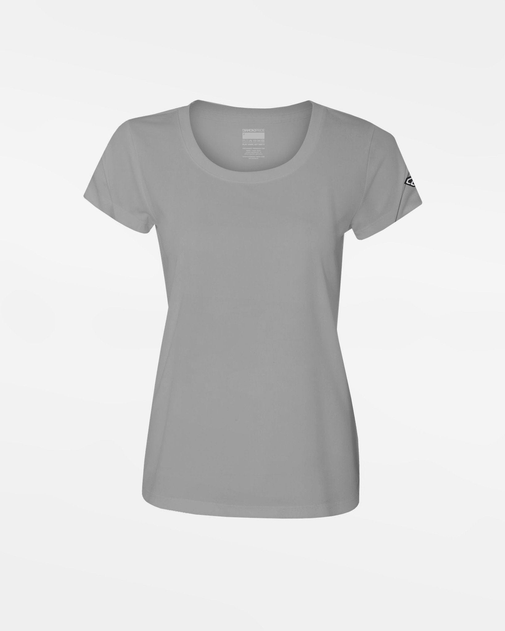 Diamond Pride Ladies Light-Performance T-Shirt, hellgrau-DIAMOND PRIDE