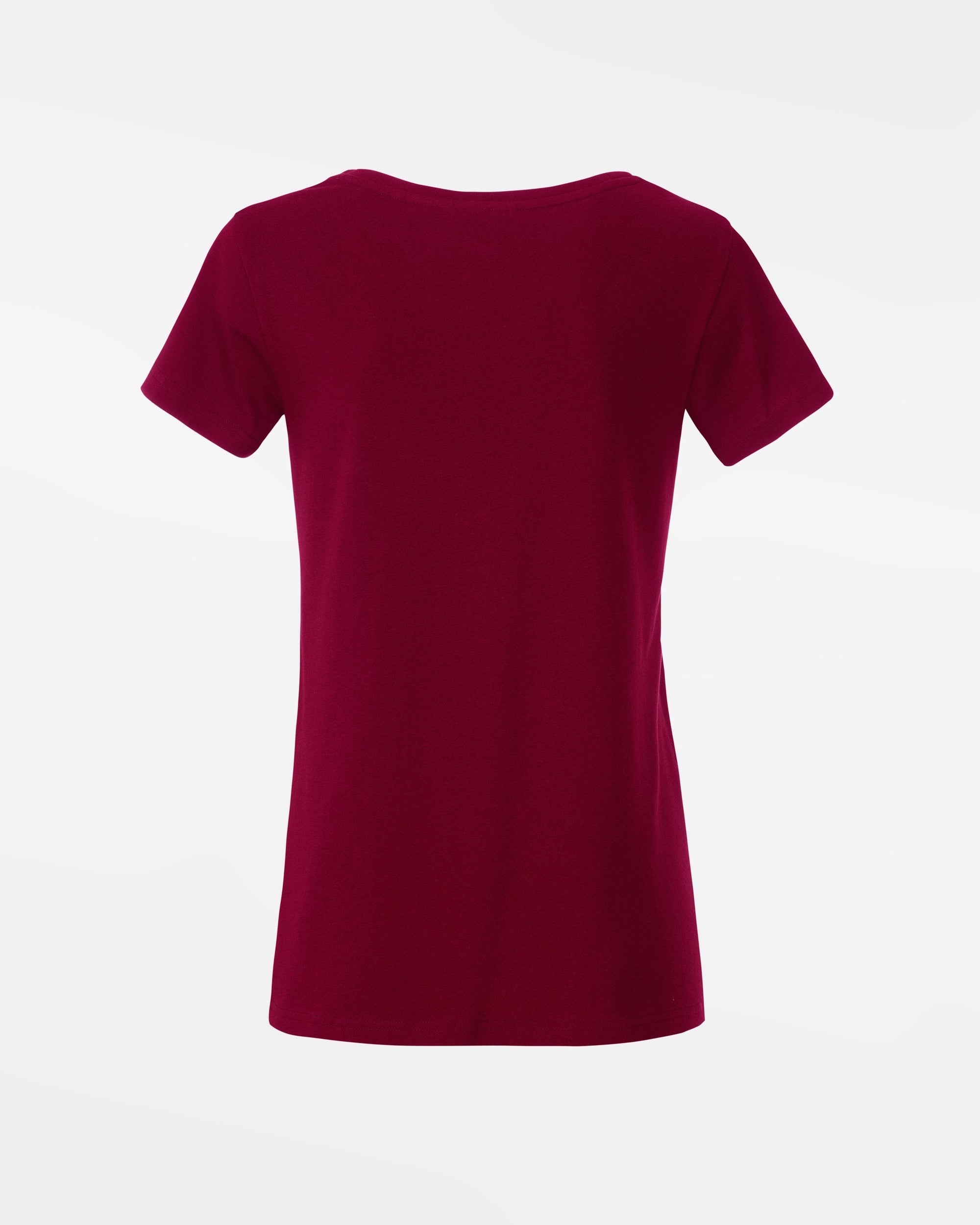 Diamond Pride Ladies Premium Light T-Shirt, "Berlin Flamingos", Script, weinrot-DIAMOND PRIDE