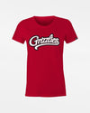 Diamond Pride Ladies Premium Light T-Shirt "Freising Grizzlies", Script, rot-DIAMOND PRIDE
