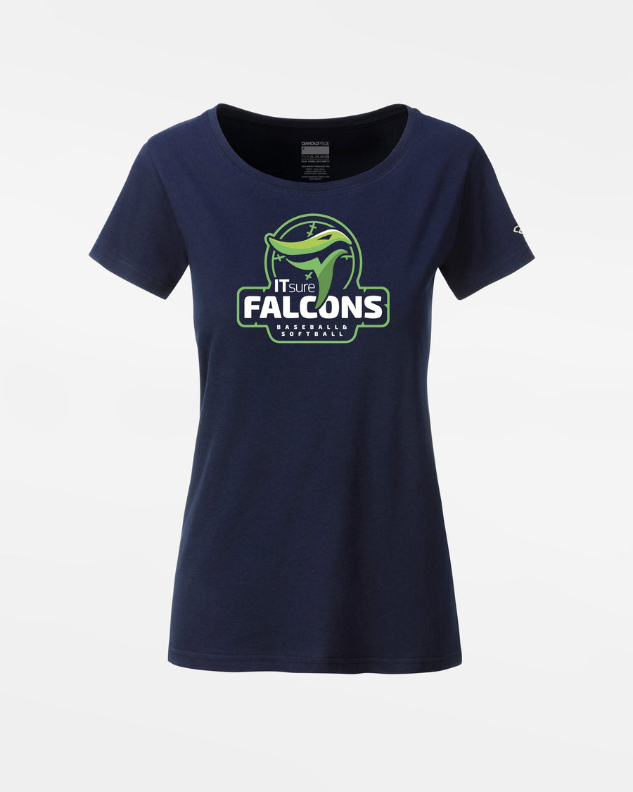 Diamond Pride Ladies Premium Light T-Shirt "IT SURE FALCONS", navy blau-DIAMOND PRIDE