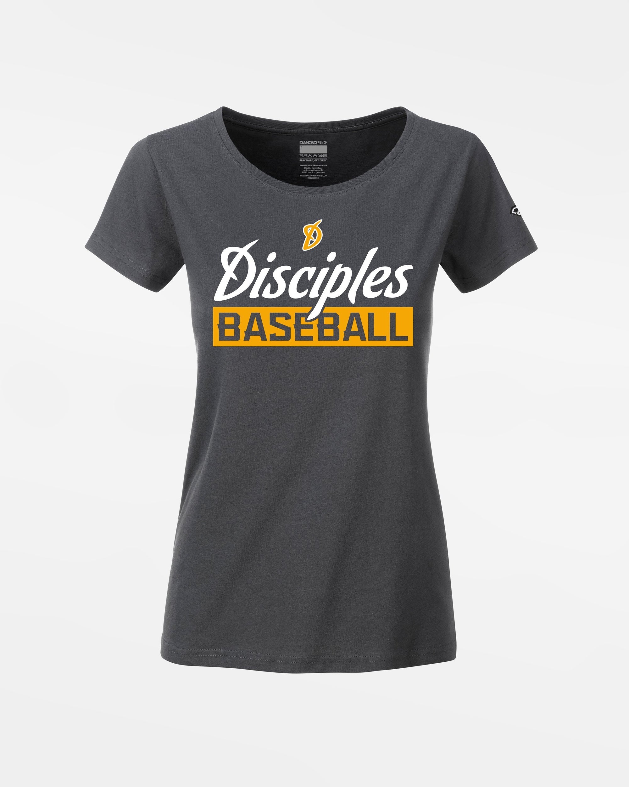 Diamond Pride Ladies Premium Light T-Shirt "Munich-Haar Disciples", dunkelgrau-DIAMOND PRIDE