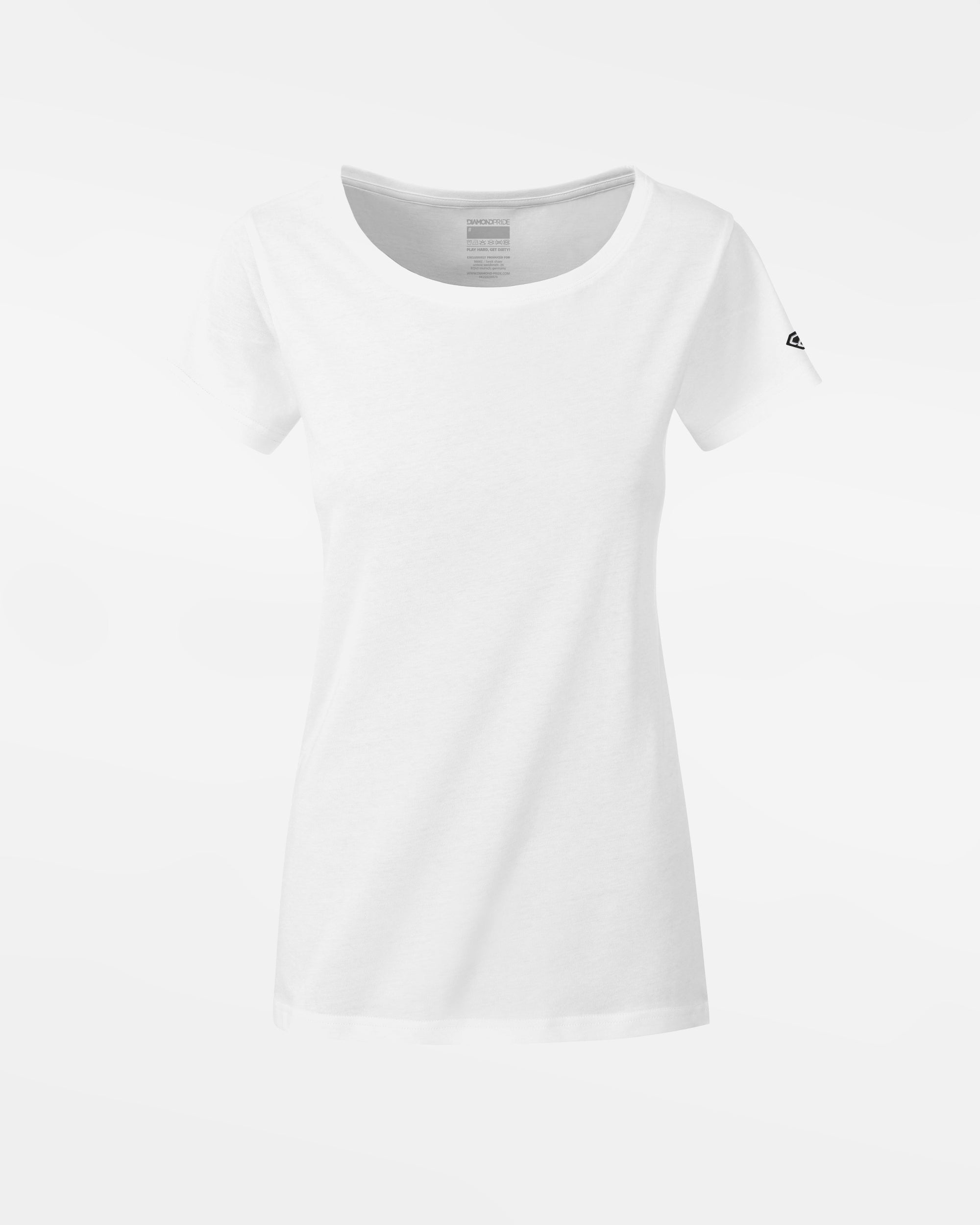 Diamond Pride Ladies Premium Light T-Shirt, weiss-DIAMOND PRIDE