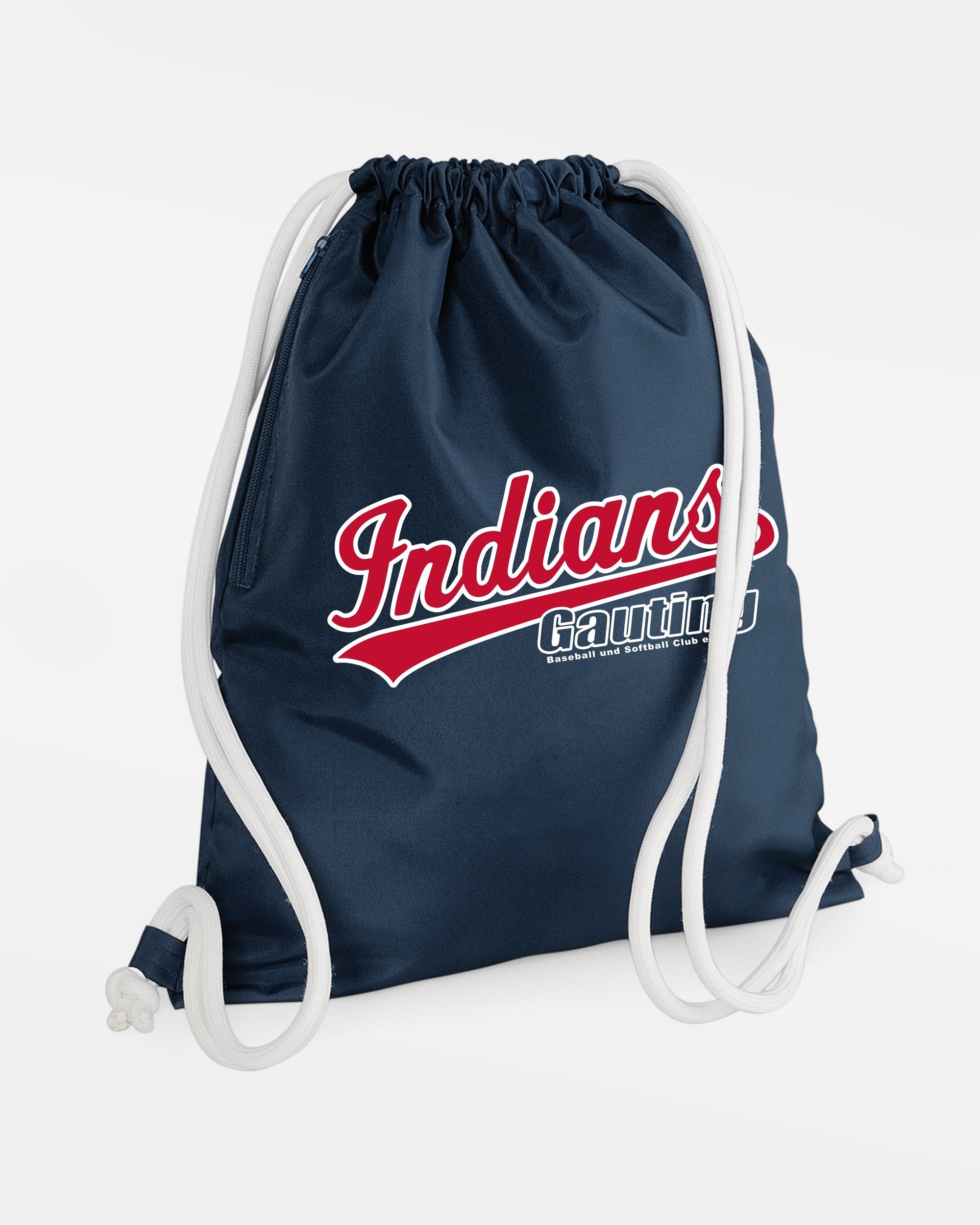 Diamond Pride Performance GymBag "Gauting Indians", Script, navy blau - weiss-DIAMOND PRIDE
