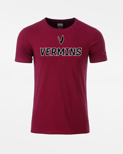 Diamond Pride Premium Light T-Shirt "Wesseling Vermins", V & Vermins, maroon-rot-DIAMOND PRIDE