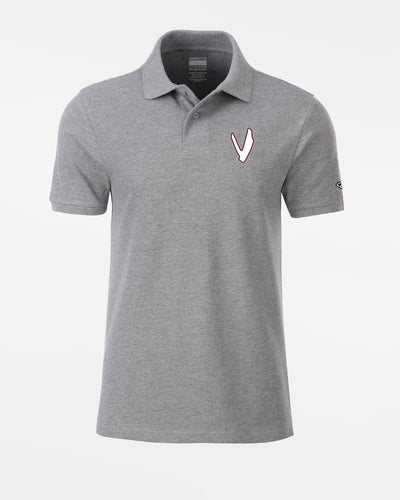 Diamond Pride Premium Polo-Shirt "Wesseling Vermins", V, heather grau-DIAMOND PRIDE