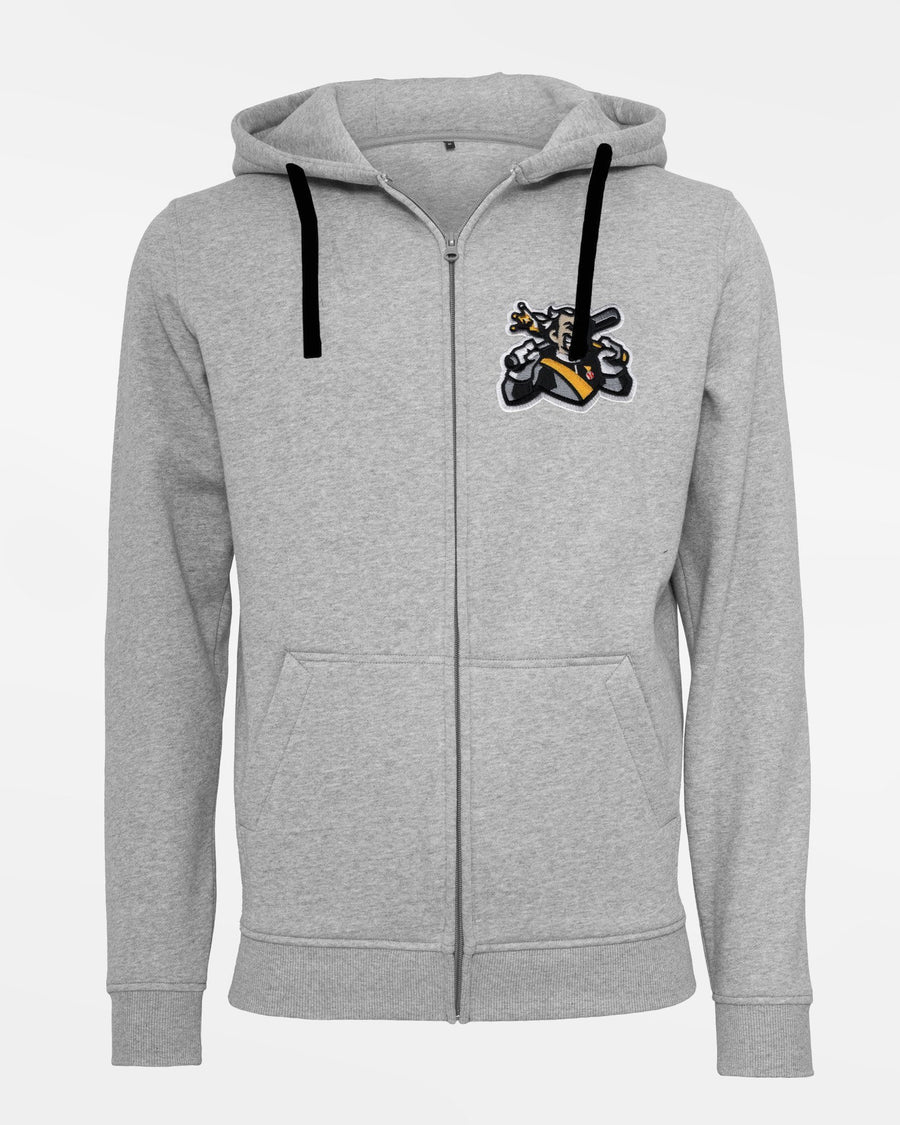 Diamond Pride Premium Zip-Hoodie "Füssen Royal Bavarians", Portrait, heather grau-DIAMOND PRIDE