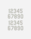 Diamond Pride Stickerset Spielernummern für Helm, hellgrau-weiss-DIAMOND PRIDE