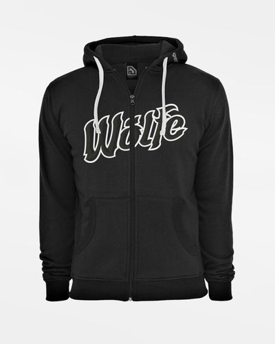 Diamond Pride Zip-Hoodie "Laufer Wölfe", Script, schwarz-DIAMOND PRIDE