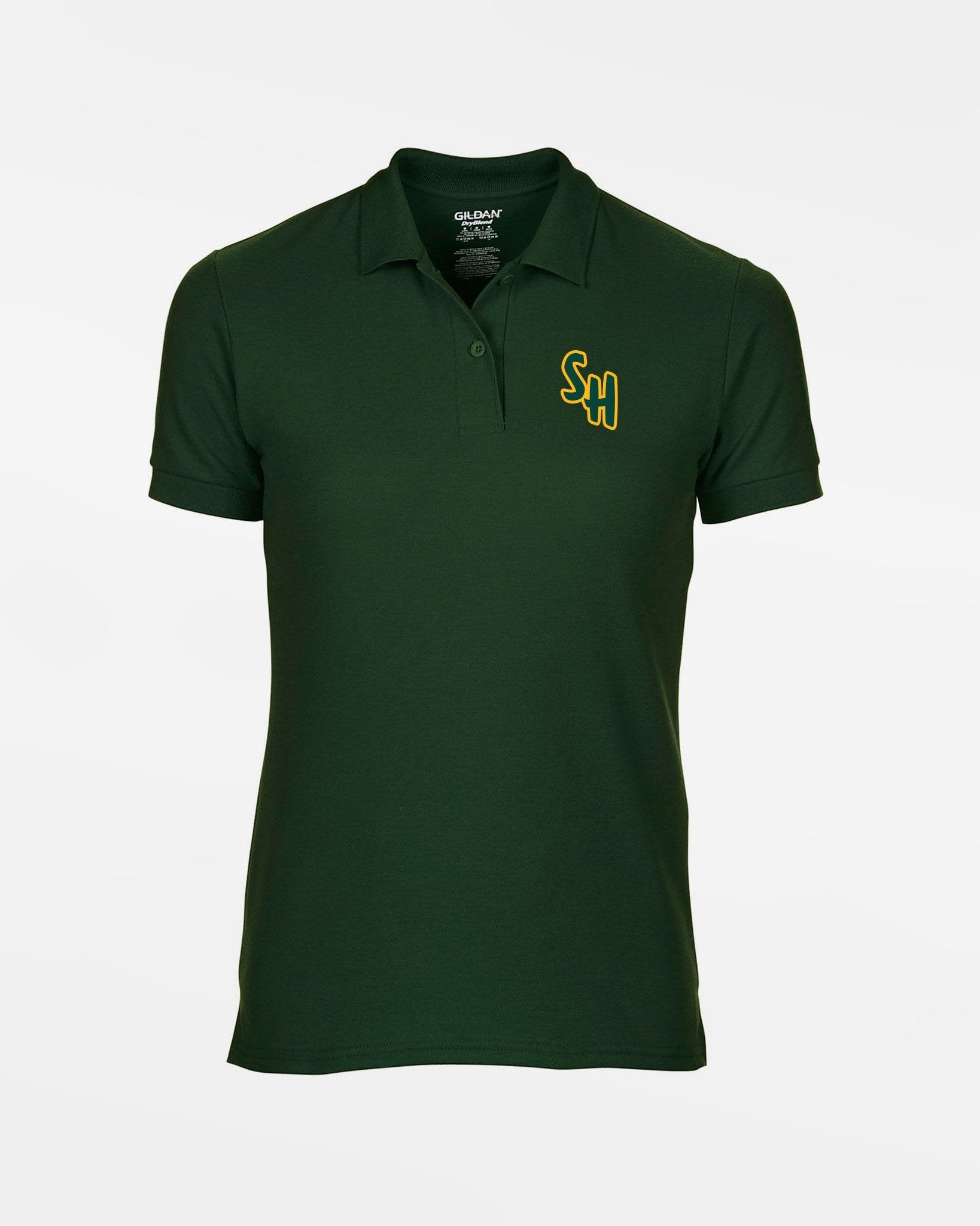 Gildan Ladies DryBlend Polo-Shirt "Saarlouis Hornets", dunkelgrün-DIAMOND PRIDE