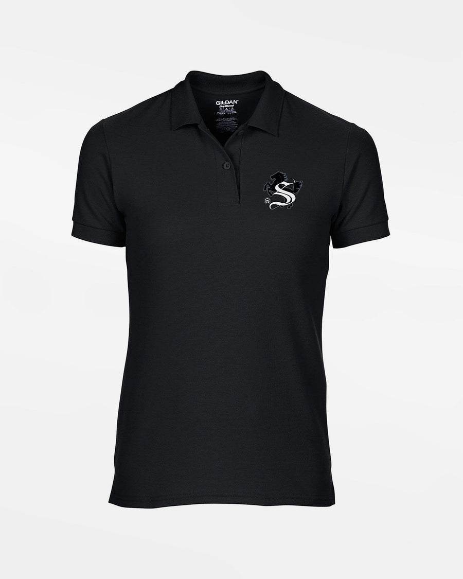 Gildan Ladies DryBlend Polo-Shirt "Stuttgart Reds", schwarz-DIAMOND PRIDE