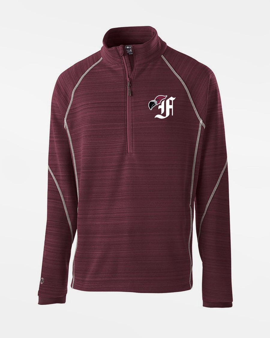 Holloway Deviate Warmup Pullover "Berlin Flamingos", Bird, maroon rot-DIAMOND PRIDE