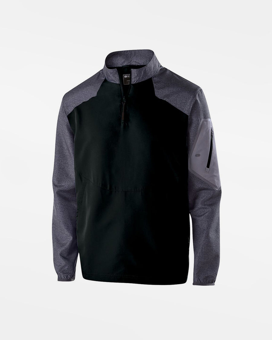 Holloway Kids Raider Warmup Longsleeve Pullover, schwarz-grau-DIAMOND PRIDE