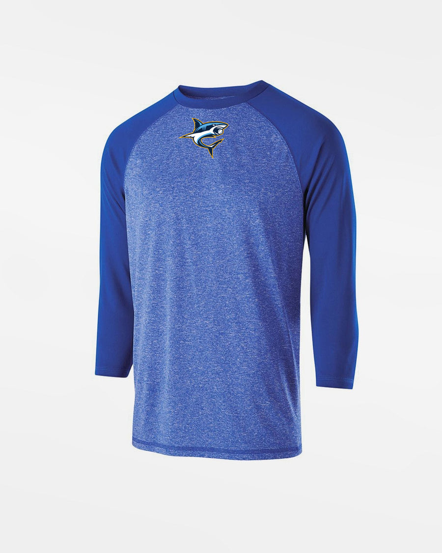 Holloway Kids Typhoon 3/4 Sleeve Functional Shirt "Eismannsberg Icesharks", Shark, royal blau-DIAMOND PRIDE