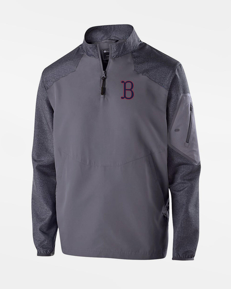 Holloway Raider Warmup Longsleeve Pullover "Berlin Skylarks", B, dunkelgrau-grau-DIAMOND PRIDE