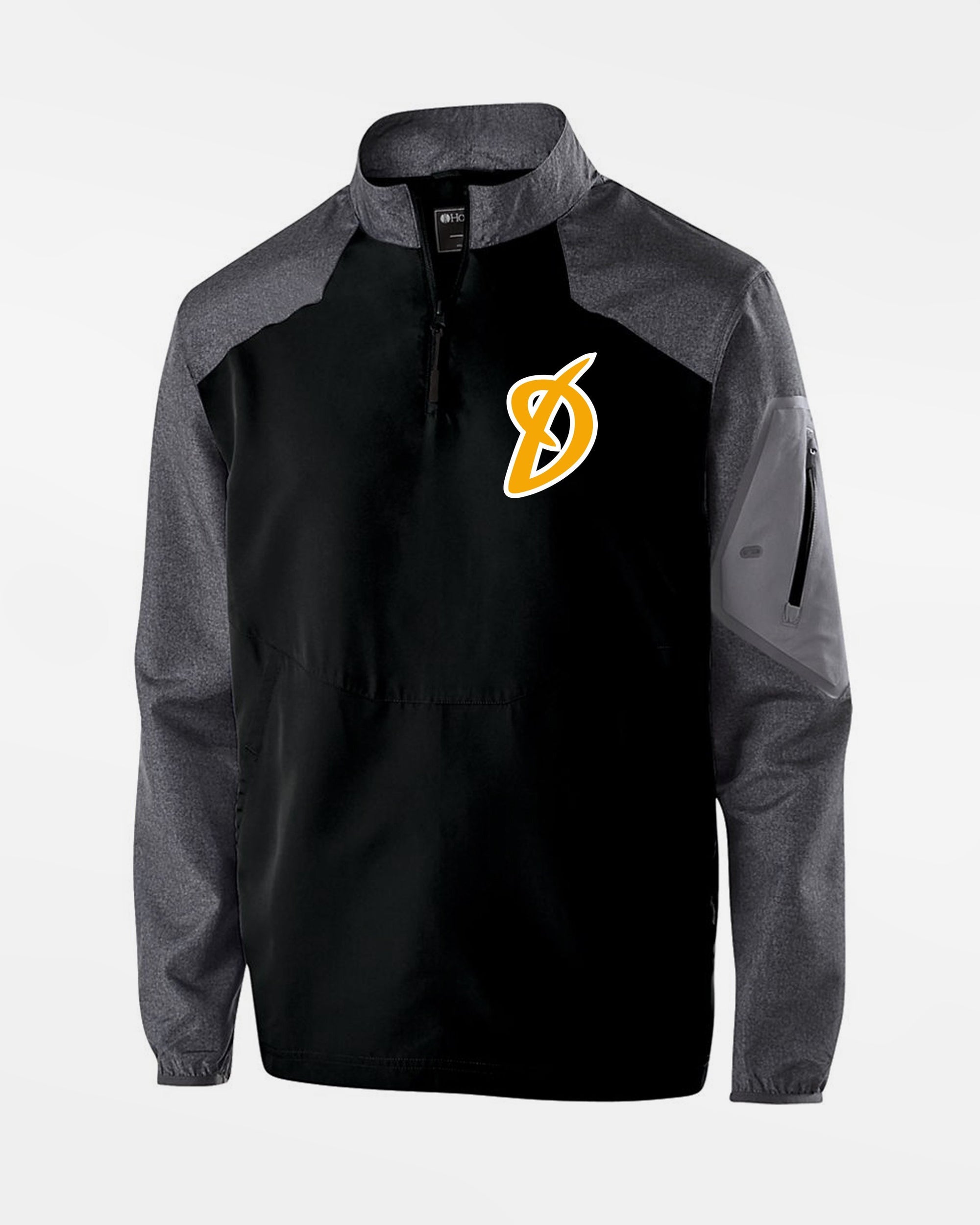 Holloway Raider Warmup Longsleeve Pullover "Munich-Haar Disciples", schwarz-grau-DIAMOND PRIDE