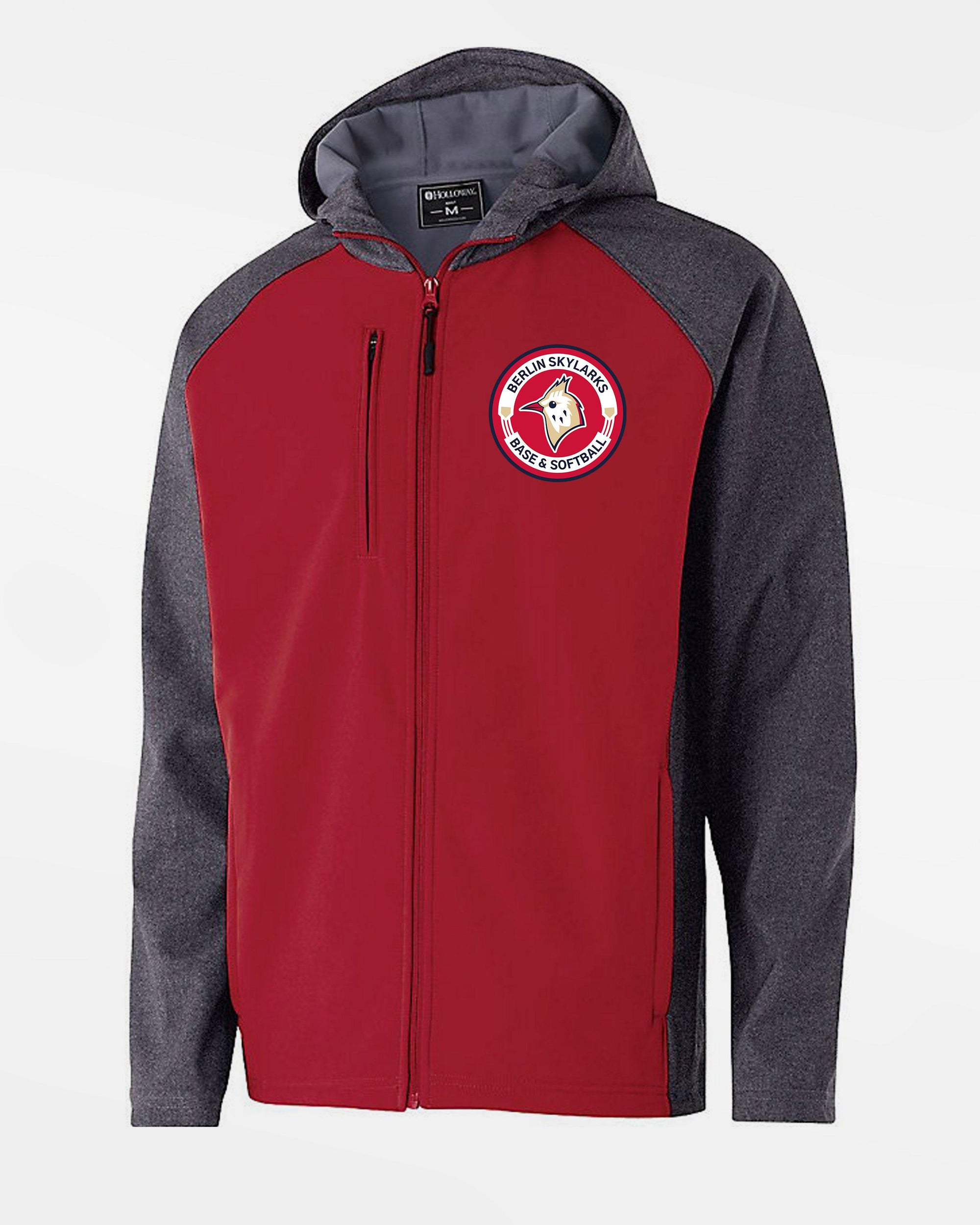 Holloway Raider Warmup Softshell Jacket "Berlin Skylarks", Crest, rot-grau-DIAMOND PRIDE